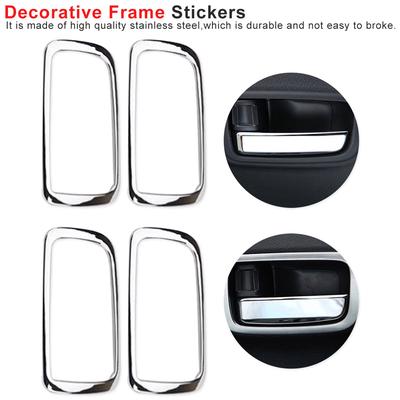 8x Chrome Door Handle Covers Trims Fit for Mitsubishi Outlander sport RVR Lancer