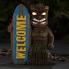 ZK30 Garden Statue Welcome Sign Surfboard Ornaments for Outdoor Decoration