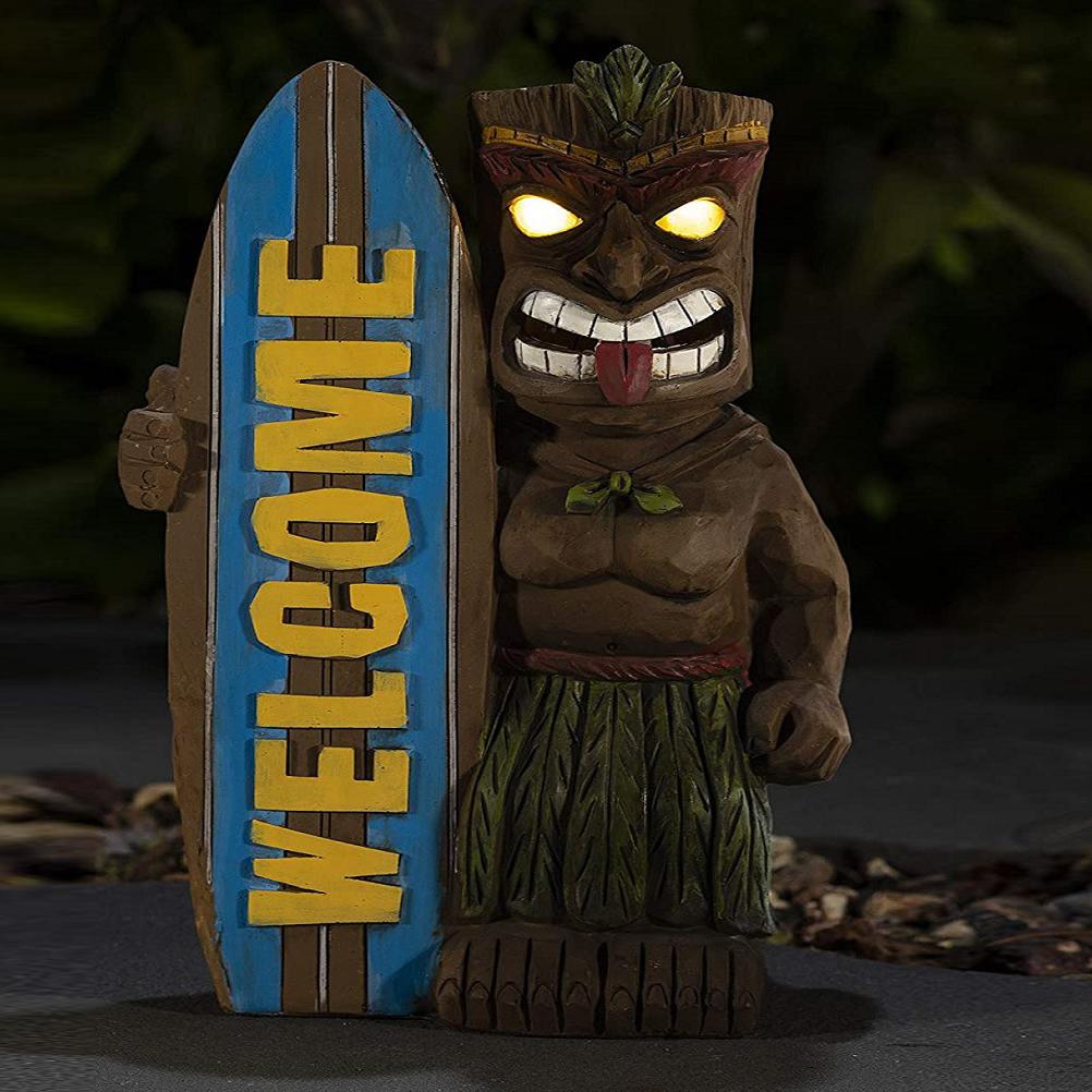 ZK30 Garden Statue Welcome Sign Surfboard Ornaments for Outdoor Decoration