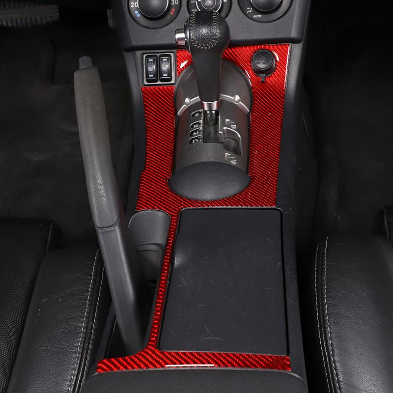 For Mitsubishi Eclipse 2006-2011 Soft Carbon Fiber Car Center Control Gear Shift Panel Cover Trim Sticker Car
