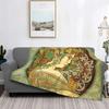 Renaissance Art Painting Blanket Medieval Vintage European Aesthetic Warm Comfortable Flannel Throw Blanket Art Women Blankets