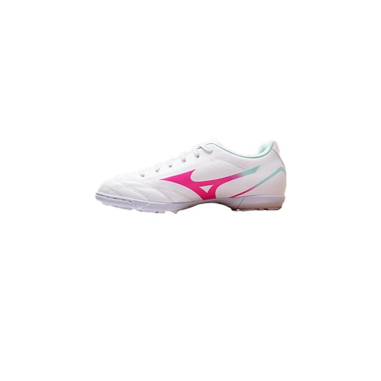 Mizuno PU Lightweight Comfortable Non-Slip Durable Low-Top Kids Soccer Shoes Kids Sneaker White Pink P1GE249430