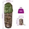 Vidaxl Mummy Sleeping Bag, For Adults, For 3 Seasons