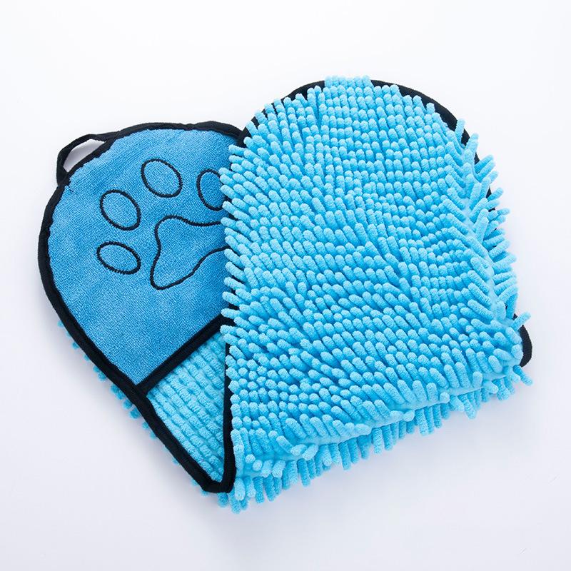 Pet Bathing Gloves Quick Dry Pet Towel Soft Dog Bath Robe Super Absorbent Cat Bath Towel Convenient Pet Cleaning Machine Wash