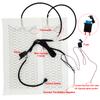 Universal Built -in Car Seat Heater Kit 12V Carbon Fiber Heating Pads Round Switch Cushion Set  Fit For Installing 1 Seat