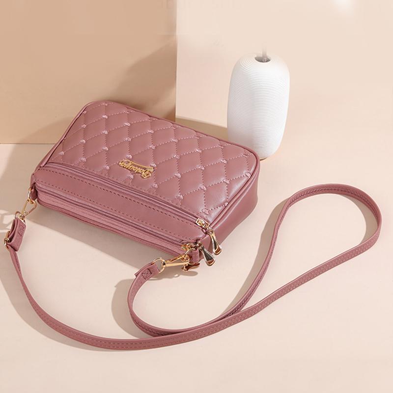 Prosta Mała Torba Kurierska Dla Kobiet Modna Pikowana Damska Torba na Ramię Modne Damskie Torby Crossbody Casualowa Torebka