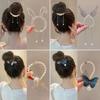 New Pearl Tassel Rhinestone Luxury Fish Wings Rabbit Ear Round Hair Claw For Girl Woman Temperament Designer Hair Clips