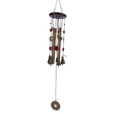 4 Tubi 5 Campane Bronzo Cortile Giardino Esterno Vivere Carillon Regalo