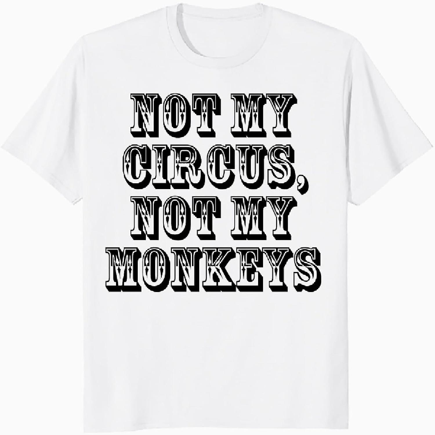 

Urban Species UA Just for LOLZ Funny Sarcastic Not My Circus Witty Quote Official Women s Skinny FIT T-Shirt XXXXXL білий