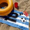 Soccer Ball Number 10 Quick Drying Beach Towel, Polyester for Surfing Swimming Yoga