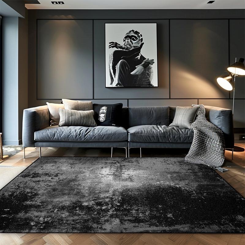 Luxuriöse graue Teppiche im nordischen Stil Wohnzimmer Hochwertige Heimdekoration Sofa Große Flächenteppiche Lounge Ankleidezimmer Weiche rutschfeste Matten