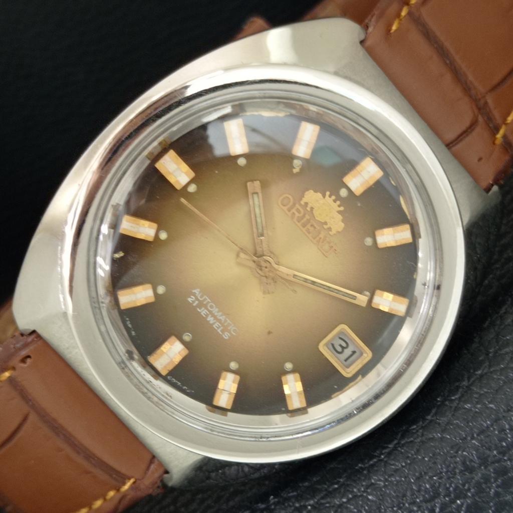 

ВІНТАЖНИЙ ОРІЄНТ АВТОМАТИЧНИЙ 48741 ЯПОНІЯ ЧОЛОВІЧИЙ ОРИГІНАЛЬНИЙ ЦИФЕРБЛАТ ГОДИННИК a704807-1