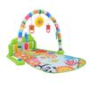 Baby Piano Play Mat, Kick & Play Baby Activity Gym, Musical Tummy Time Mat with 5 Colorful Hanging Toys, Baby