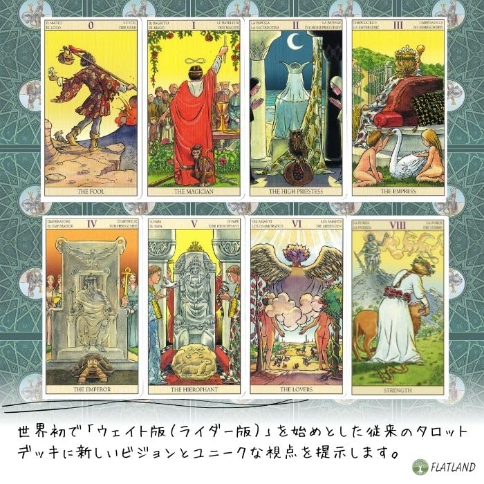 Tarot of The New Vision Tarot Reading Instructions (Japanese Instruction Manual Included) Authentic Tarot Cards (78 Cards)