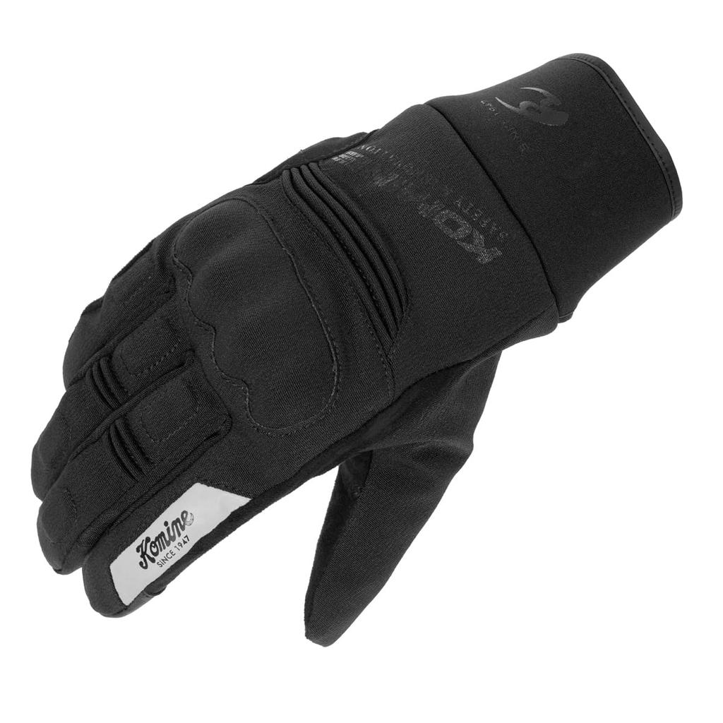 KOMINE 2025 Model Motorcycle Protective Winter Gloves Rampart Black L 06-859 GK-859 -