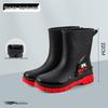 Men's Warm Non-Slip Durable Rain Boots for Food Delivery, Fishing, and Gardening