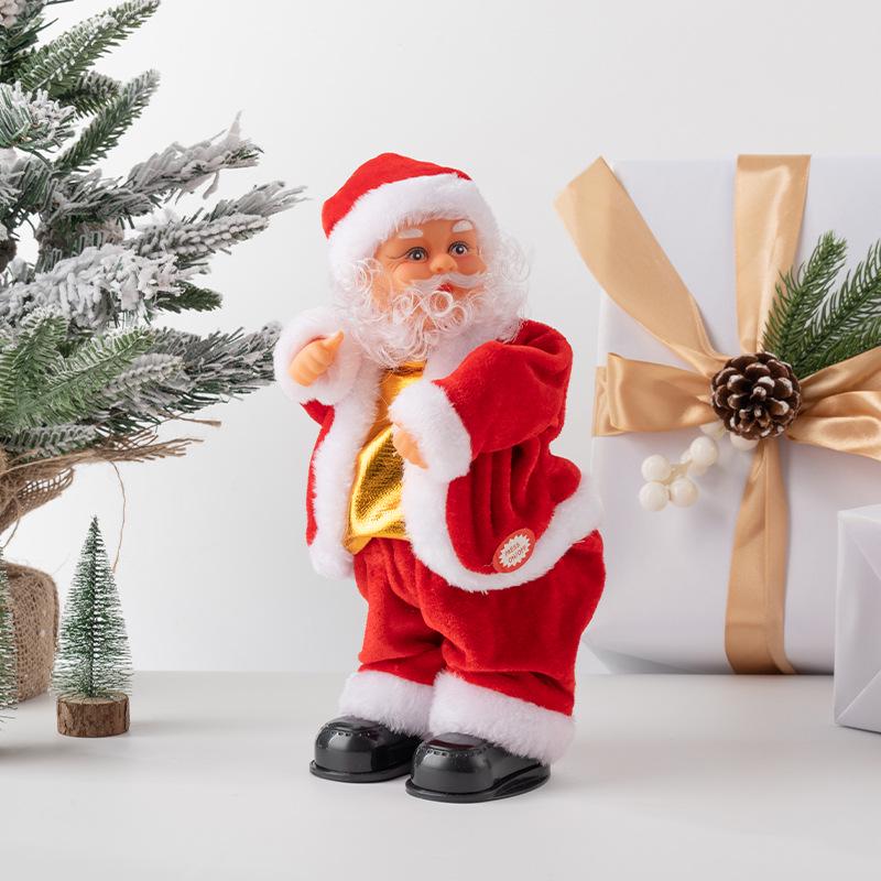 Electric Climbing Ladder Santa Claus Toy for Kids' Christmas Decoration