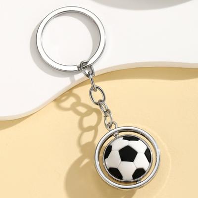 Metalen sleutelhanger met basketbal-herdenkingshanger