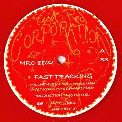 

10inch Record MR CHEDDIE K LOVEL WORKMAN GUY Fast Tracking Track And Field MRC8802 Mystic Red Corp 2008 UK Reggae Ska Dub Used