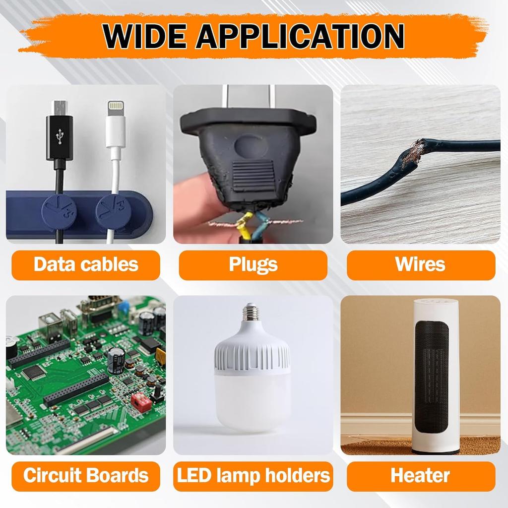 White Liquid Electrical Tape Fast Dry Waterproof Insulation Sealant Glue Phone USB Data Cable Charger Cord Wire Repair Paste