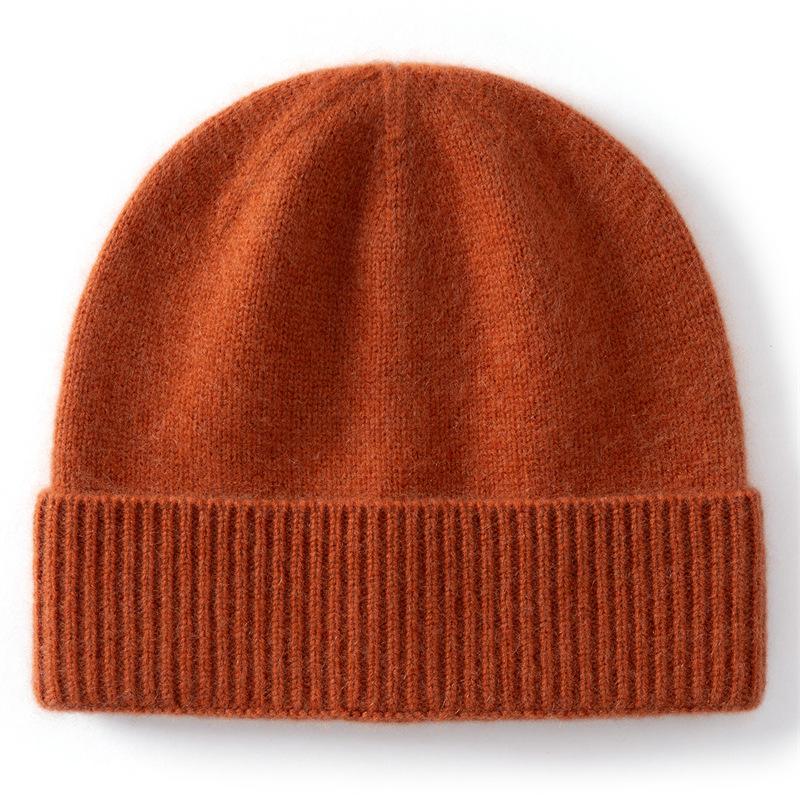 Children's new cashmere hats Boys and girls thermal ear protectors Autumn and winter solid color knitted hats Wool hats