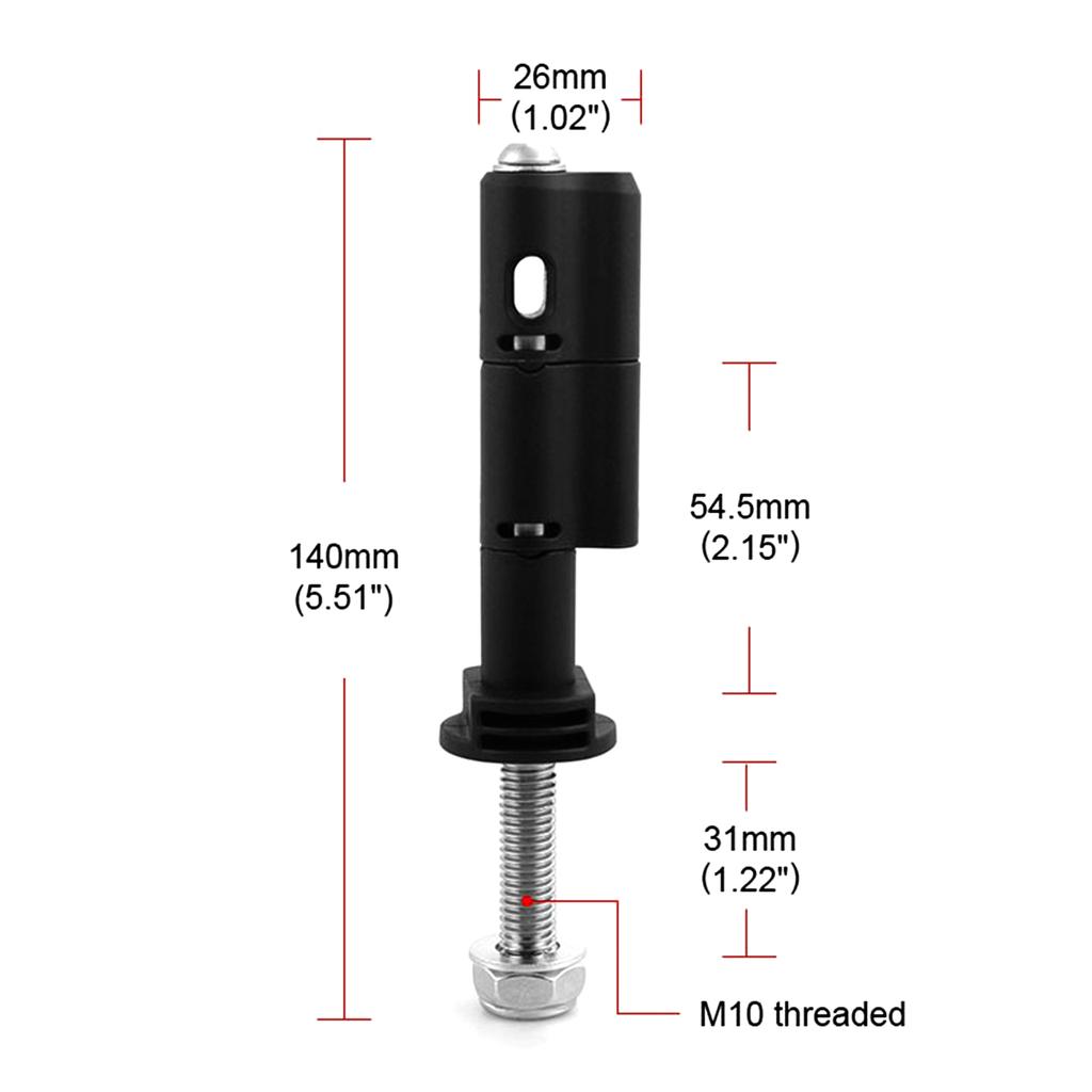 Recovery Tracks Bracket Set Traction Boards Mounting Pins Theft Proof Mount Pins Set Safety Kits Lockable Mount Pins Kit