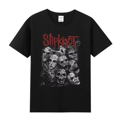 Vintage Slipknots Prepare for Hell Tour Black Women T-shirt Heavy Metal Rock Band Men Women Hip Hop Aesthetic Graphic Tshirt Y2k