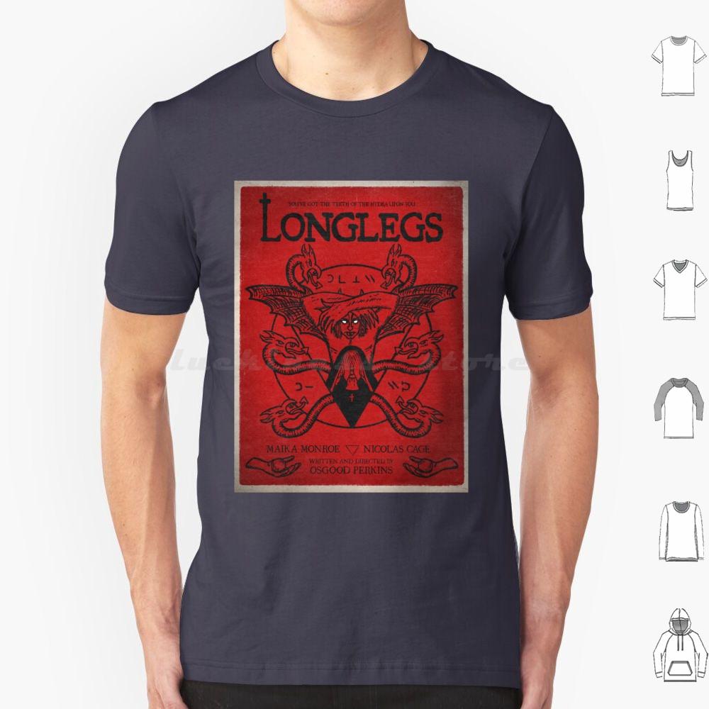 Longlegs Movie T Shirt Big Size 100 Cotton Longlegs Movie 2024 Movies Longlegs Nicolas Cage Saint Muad A24 I Saw The Tv Glow