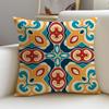 P-Portuguese Style Cushion Cover Cushion Cover Pillowcase, Anti-Mite Invisible Zipper, Linen Sofa Cushion