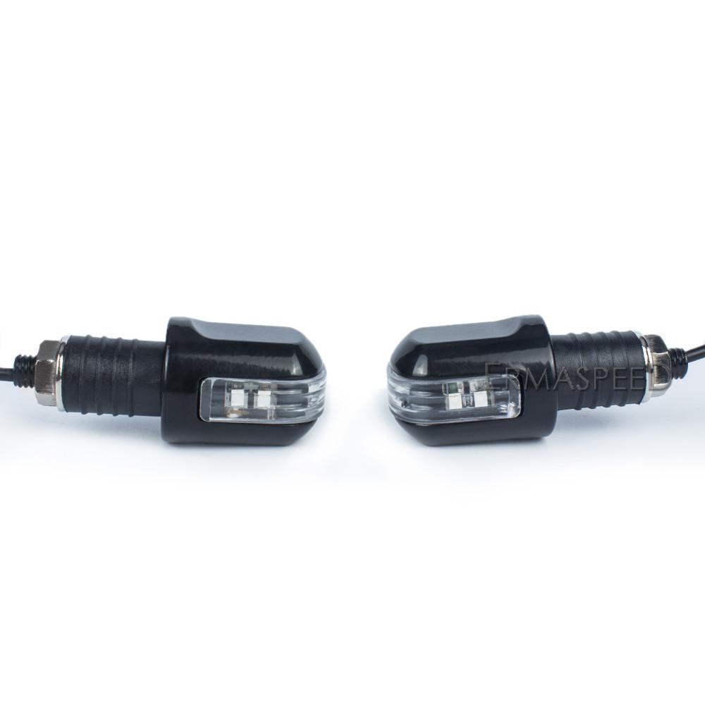 Universal LED Handlebar End Turn Signal Light 22MM Handle Bar End Grip Plug Lamp Blinker For Motorcycle Dirt Bike Scooter