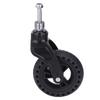 Trolley Front Wheel 6in Replacement TPE Rubber Non Slip Solid for Castor 75KG Load