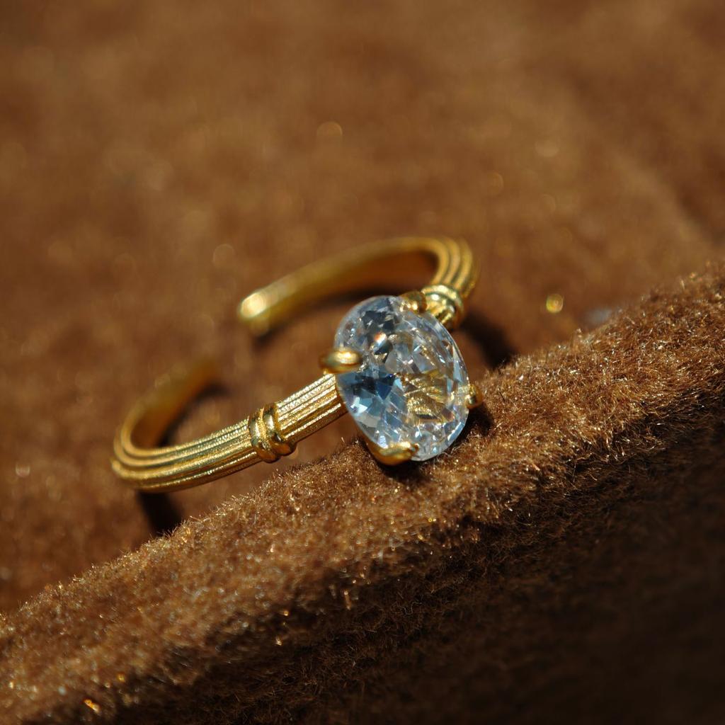 Anillo de Esmalte Vintage Cepillado de Lujo Ligero Rubí Morado Diamante Anillo para Dedo Índice Anillo Apilable Estilo de Uso Accesorios Premium Versátiles