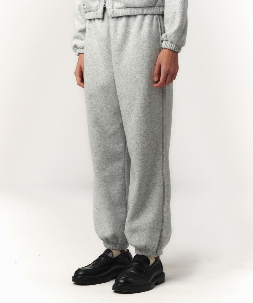 Seteo (W) Theo Brushed Fleece Jogger Pants Melange Gray