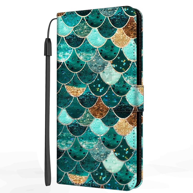 Marble Leather Case For Samsung Galaxy S20 S21 FE Ultra Plus M32 M52 M22 A12 A22 A22S 5G Flip Cover Stand Wallet Book Funda Case