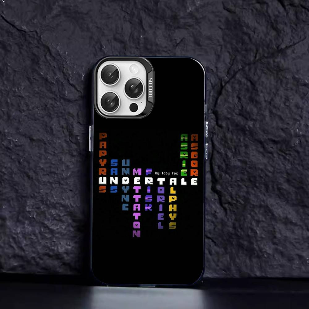U-Undertale Game Phone Case Color Silver Shell For IPhone 17 16 15 14 13 12 11 Pro Max Plus