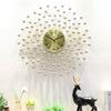 Trendy European Iron Art Living Room Wall Clock: Stylish Home Quartz Timepiece