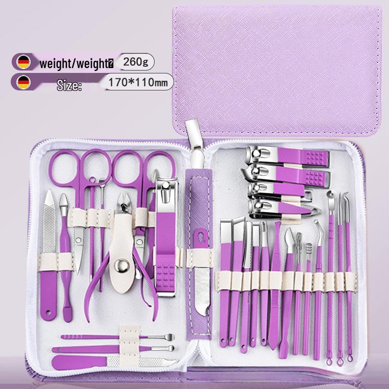 30-Piece Stainless Steel Manicure & Nail Clipper Set