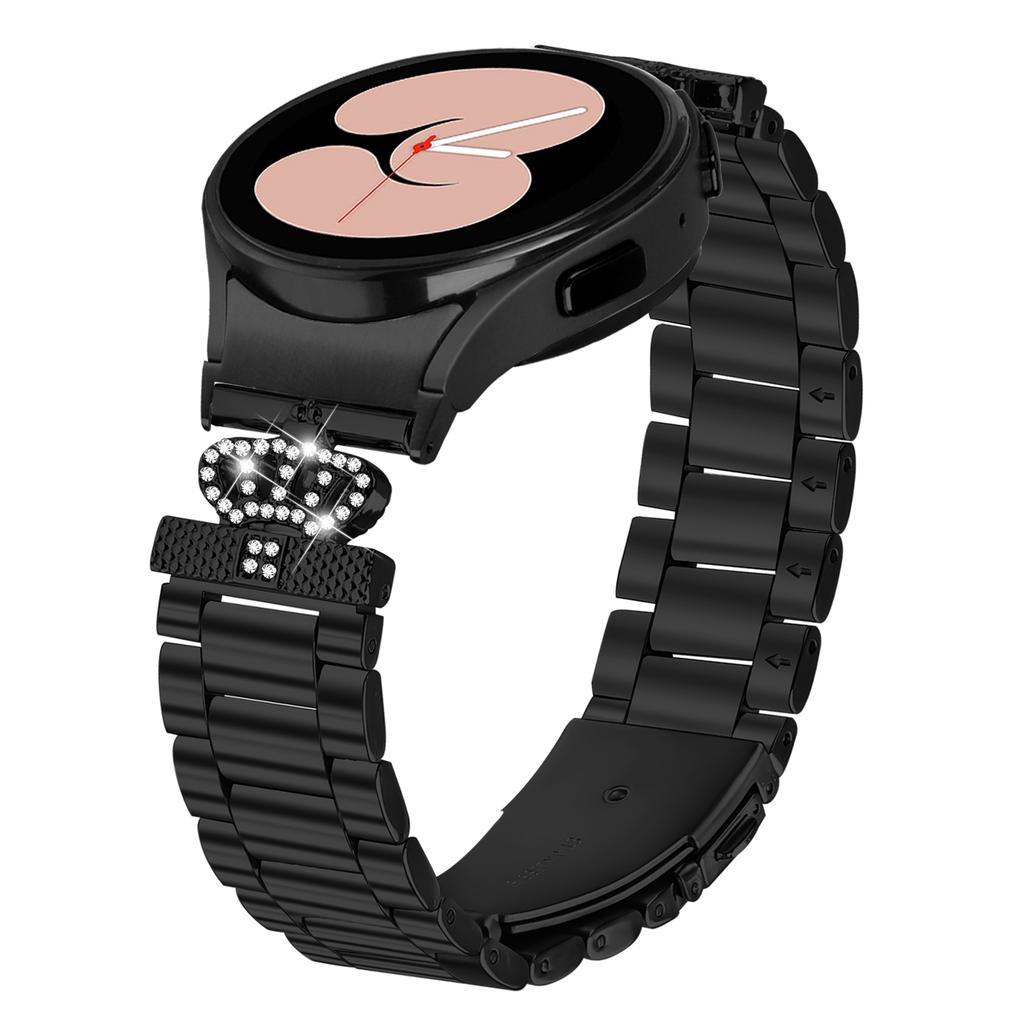 Metal Strap with Quick Release Connector for Samsung Galaxy Watch6 40mm/44mm/6 Classic 43mm/47mm Crown Shape Watch Band