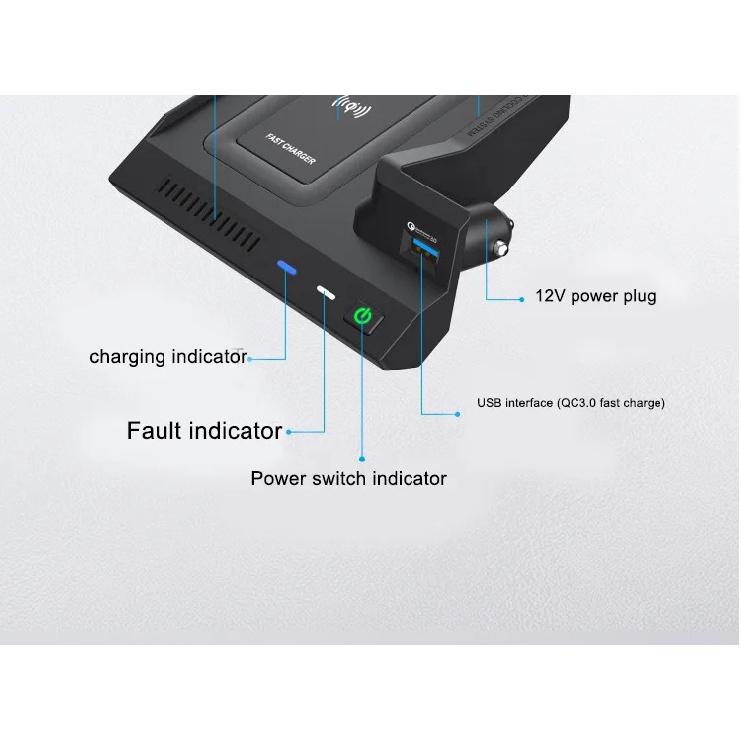 15W Car Wireless Charging Phone Charger for Mercedes Benz W205 AMG C43 C63 AMG GLC 43 C63 X253 C Class Accessories