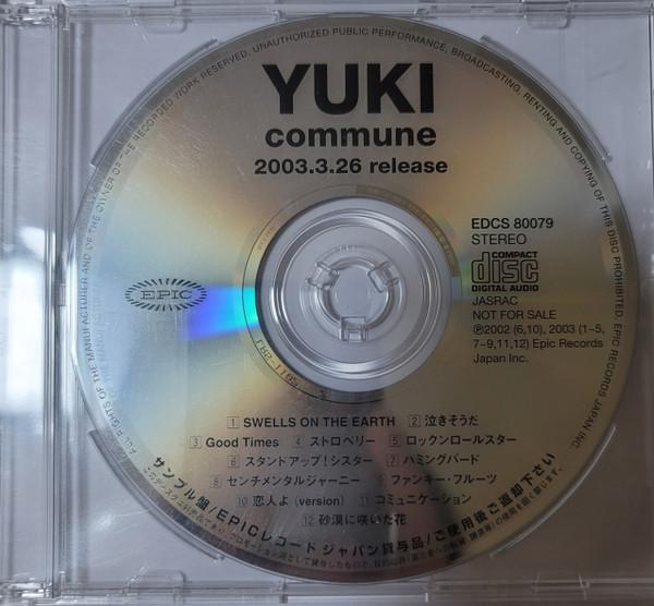 

CD YUKI - Commune ESCL2400PROMO Epic 2003 Japan ObiJapanese Pop/Rock Used