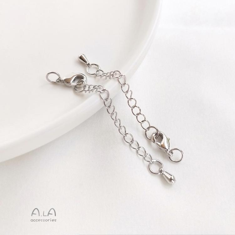 18K Gold Chain Extension: Color-Preserving Bracelet/Necklace In White, Rose, or Real Gold - DIY Jewelry Accessory