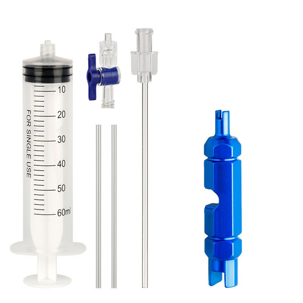 Road Bike Tire Repair Kits Mountain Bike Tubeless Tyre Sealant Syringe 60ml Bicycle Tire Fluid Injection Tool Enduring