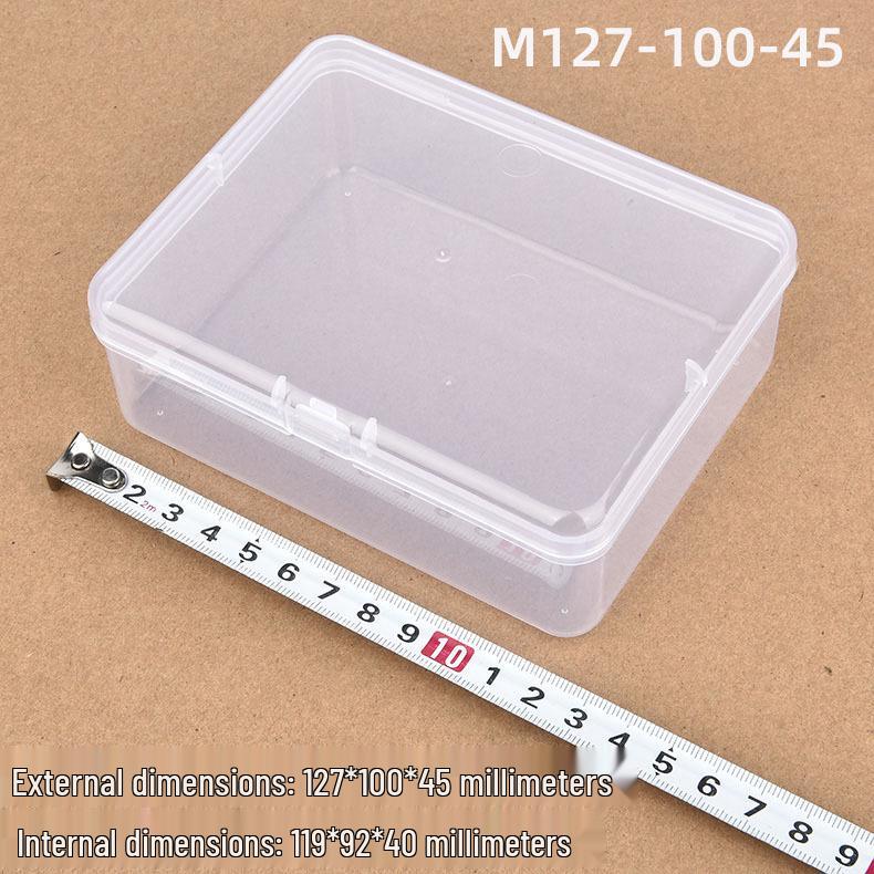 Translucent Rectangular PP Plastic Box with Lid for Small Parts - M12710045