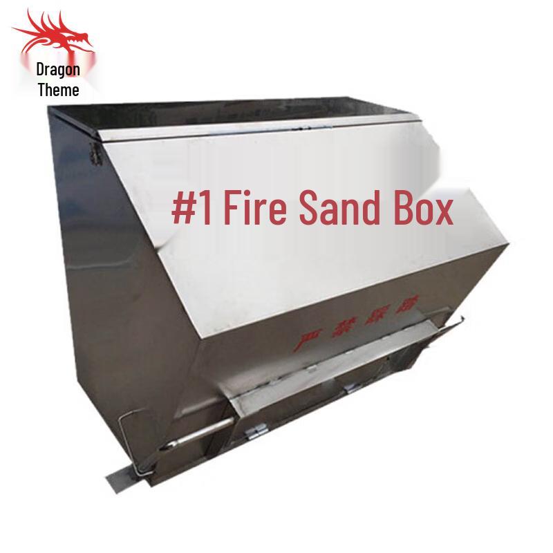 Longchan 201 Stainless Steel Foot-Operated Fire Sand Box