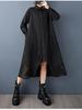 Long Sleeve Plus Size Cotton Vintage New In Dresses for Women Casual Loose Spring Autumn Shirt Dress