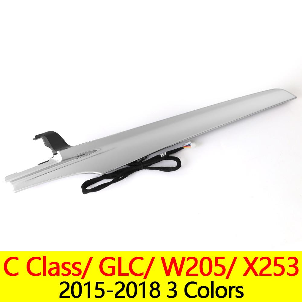 For Mercedes Benz W205 X253 GLC 15-18 3 Color Turbine Vents Ambient Light 4D Rotating Tweeter Speaker Lamp LHD Copilot LED Strip