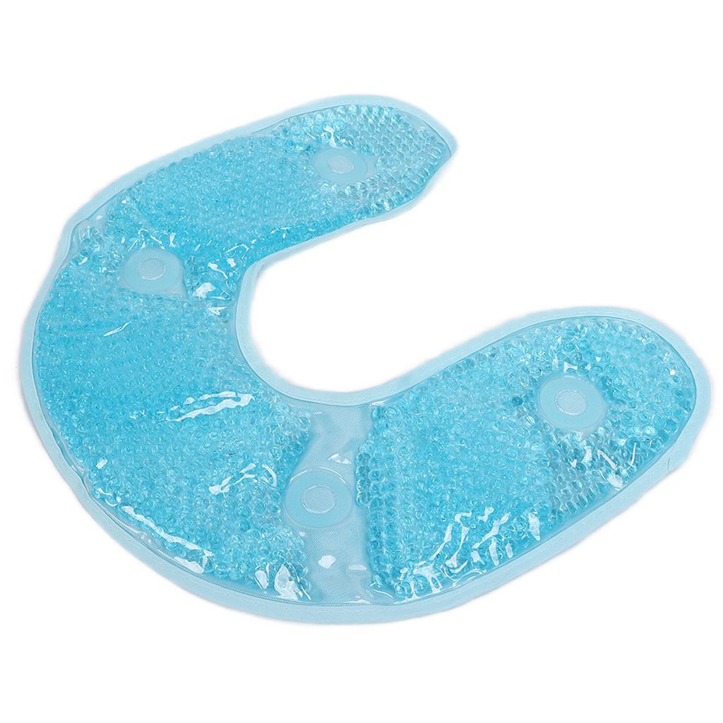U Shaped Gel Bead Cooling Therapy Neck Wrap Neck Injuries Reusable Relief Cold PackSky Blue