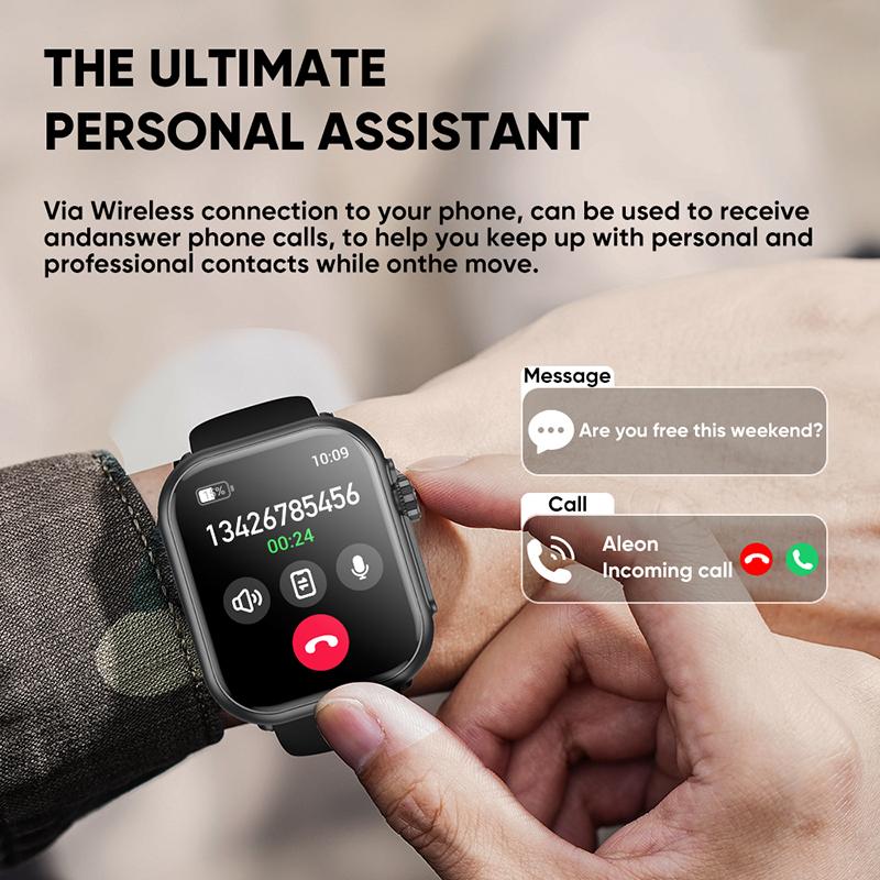 Smart Watch Ultra 2 SE Men Women 1000mAh AMOLED Heart Rate 100+Sport Bluetooth Call GPS Track Waterproof Smart Watch IOS Android