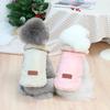 Warme Chihuahua-Hundekatzen-Kleidung, Winter-Pelzkragen, kleine Hunde, Welpenmantel, dicke Baumwolle, Haustierjacke, Outfits, Kleidung für kleine Hunde, Mops