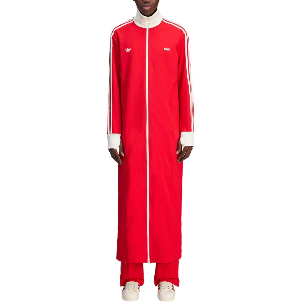 Adidas Originals Avavav Collaboration FW24 Fashionable Long Sleeve Sports Dress Women Dresses Red JG1424